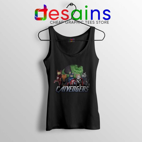 Cheap Tank Top Cat Avengers Endgame Tank Tops Size S-3XL Black