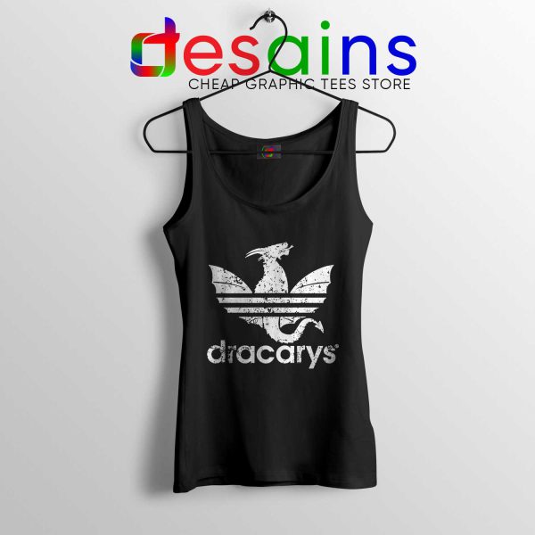 Cheap Tank Top Dracarys Dragon Adidas Logo Game Of Thrones Black