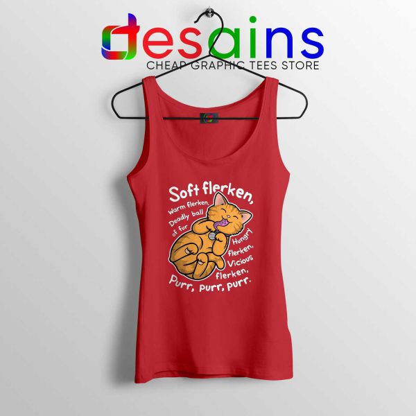 Cheap Tank Top Goose Soft Flerken Big Bang Theory Size S-3XL Red