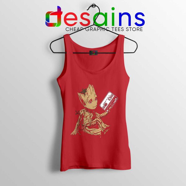 Cheap Tank Top Groot Guardians Of The Galaxy Tank Tops Red