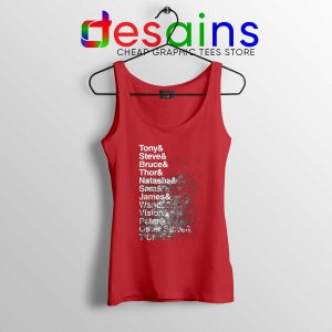 Cheap Tank Top Marvel Avengers Distressed Tank Tops Red