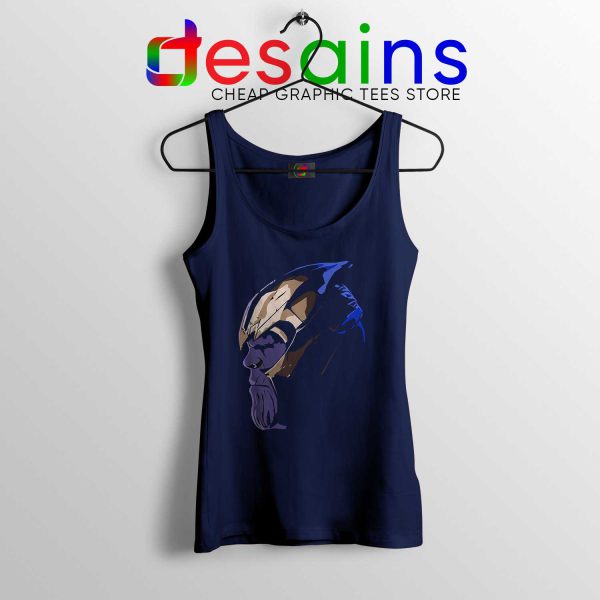 Cheap Tank Top Thanos Endgame Snap Marvel Tank Tops Navy Blue