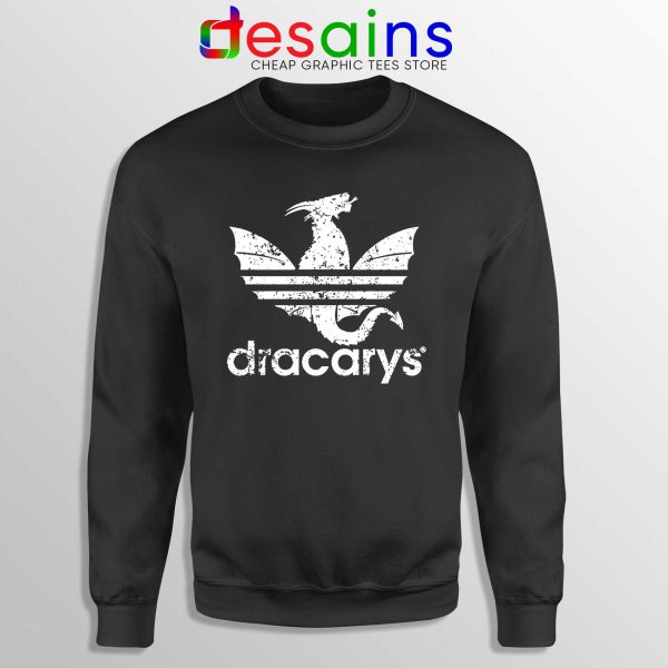 Sweatshirt Dracarys Dragon Adidas Logo Crewneck Game Of Thrones Black