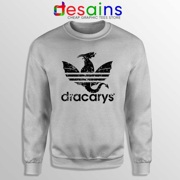 Sweatshirt Dracarys Dragon Adidas Logo Crewneck Game Of Thrones Sport Grey