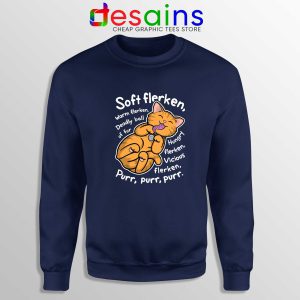 Sweatshirt Goose Soft Flerken Big Bang Theory Crewneck Navy Blue