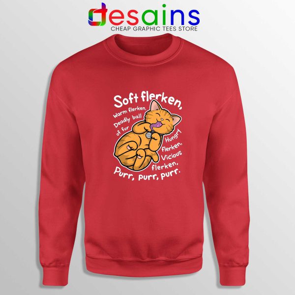 Sweatshirt Goose Soft Flerken Big Bang Theory Crewneck Red