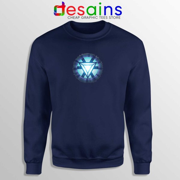 Sweatshirt New Heart Iron Man Avengers Endgame Crewneck Navy Blue