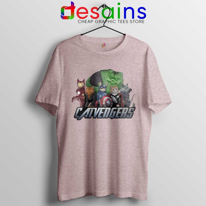 Tee Shirt Cat Avengers Endgame Tshirt Marvel Avengers Merch Sport Grey