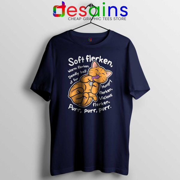 Tee Shirt Goose Soft Flerken Big Bang Theory Tshirt Navy Blue