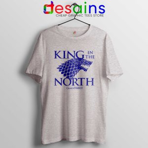 Tee Shirt King In the North Cheap Tshirt Game of Thrones Sport Grey