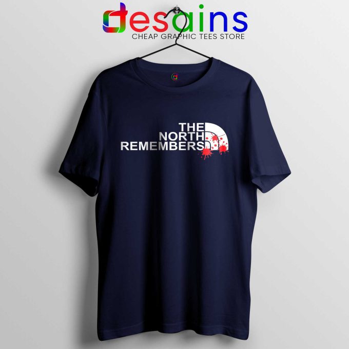 Tee Shirt The North Remembers The North Face Tshirt Navy Blue