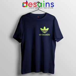 Avocado Adidas Pocket Style Tee Shirt Navy Blue Funny Avocado