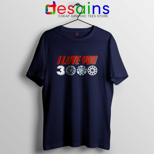 Tshirt I Love You 3000 Avengers Endgame Tony Stark Quote