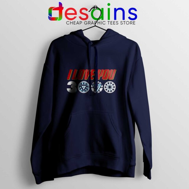 Hoodie I Love You 3000 Avengers Endgame Merch Tony Stark
