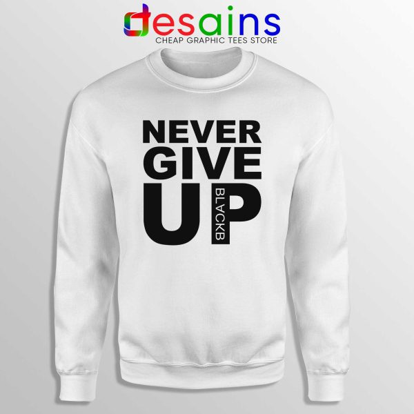 Buy Sweatshirt Never Give Up Mohamed Salah Crewneck Sweater White