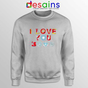 Cheap Sweatshirt I Love You 3000 Iron Man Quotes Avengers Endgame Grey