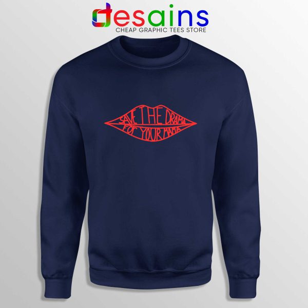 Cheap Sweatshirt Navy Blue Friends Save the Drama For Your Mama