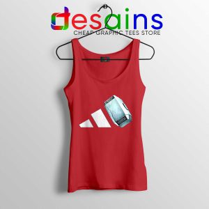 Cheap Tank Top Thor Mjolnir Hammer Adidas Tank Top Red