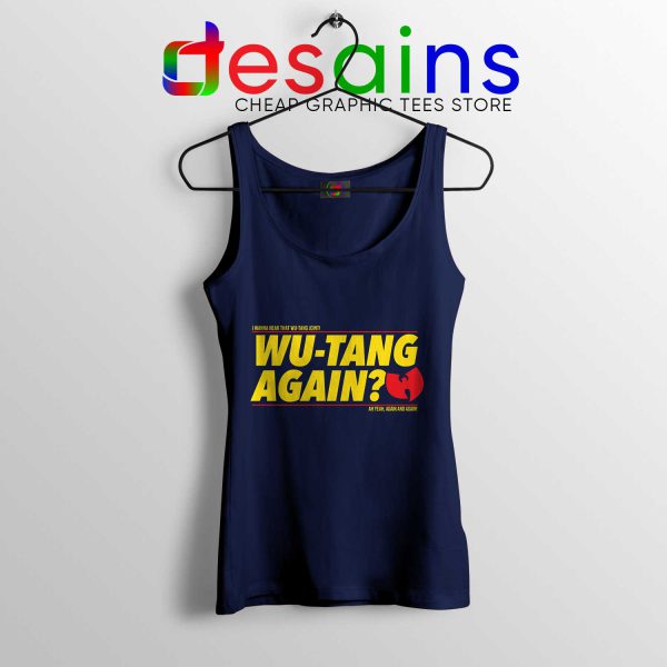 Cheap Tank Top Wu Tang Again and Again Tank Top Wu-Tang Clan Navy