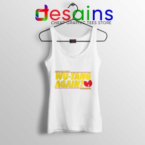 Cheap Tank Top Wu Tang Again and Again Tank Top Wu-Tang Clan White