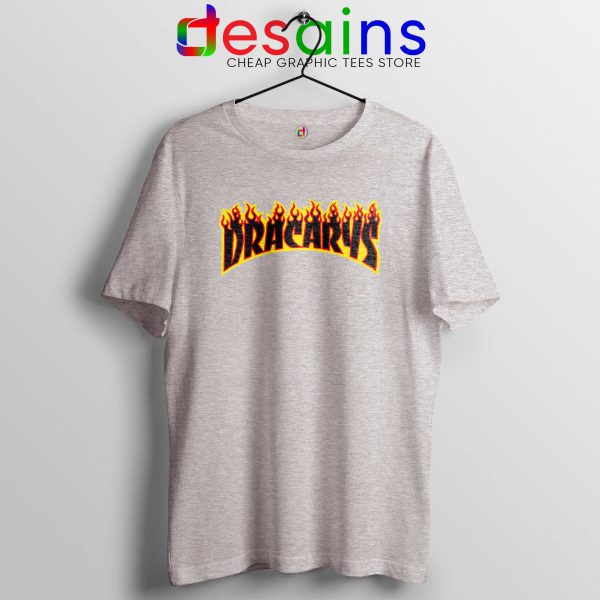Dracarys Thrasher Fire Tee Shirt Sport Grey Game of Thrones Size S-3XL