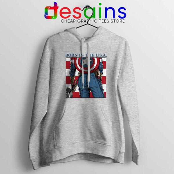 Hoodie Sport Grey Captain Americas Ass Avengers Endgame