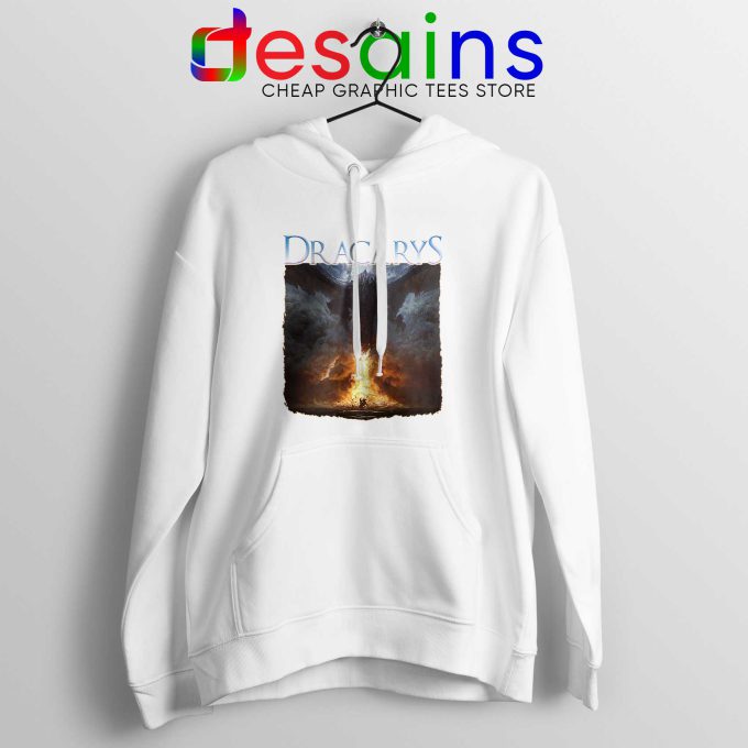 Hoodie White Dracarys Dragon Fire Game of Thrones Adult Unisex