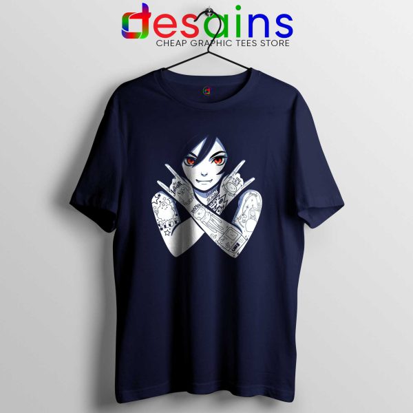 Marceline Vampire Queen Tee Shirt Navy Blue Adventure Time