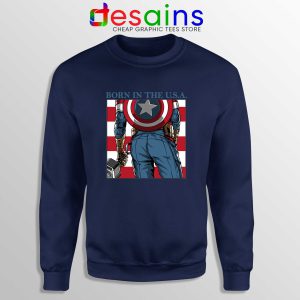 Sweatshirt Navy Blue Captain Americas Ass Avengers Endgame