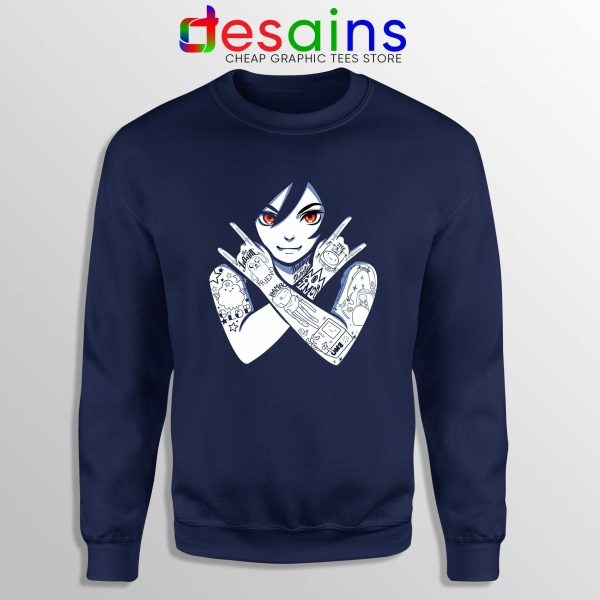 Sweatshirt Navy Blue Marceline Vampire Queen Adventure Time