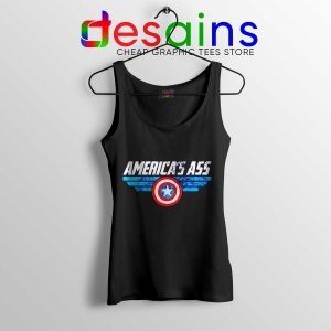 Tank Top America Ass Captain America Avengers Endgame Black