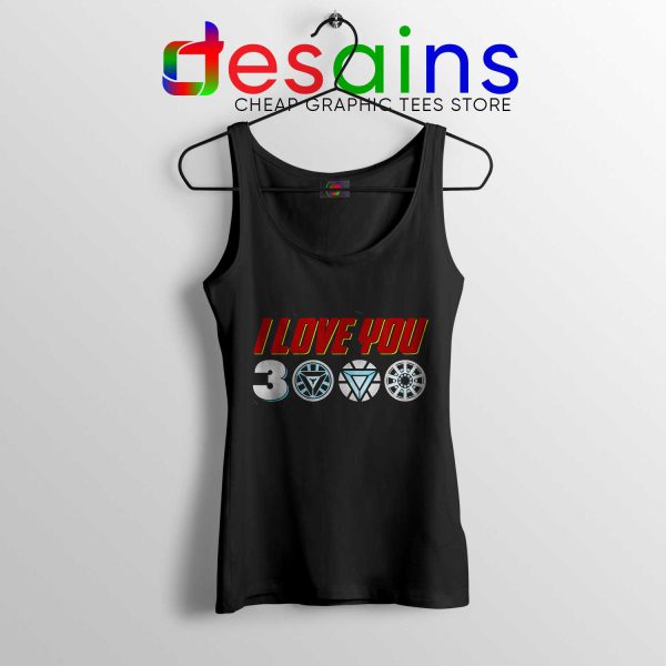 Tank Top I Love You 3000 Avengers Endgame Cheap Tank Tops Black