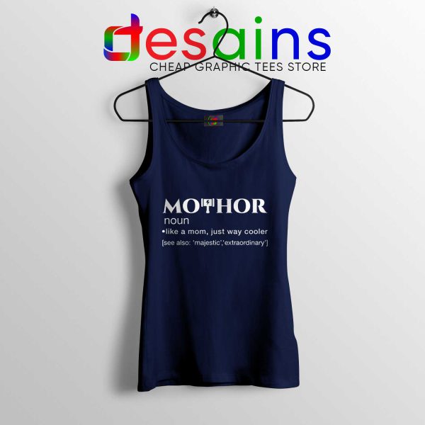 Tank Top Navy Blue Mo Thor Mom Definition Avengers Endgame Thor