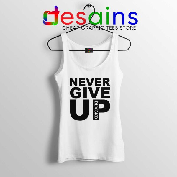 Tank Top Never Give Up Mohamed Salah Liverpool vs Barcelona White