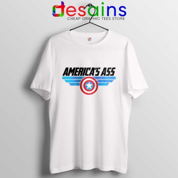 Tee Shirt America Ass Captain America Tshirt Avengers Endgame White