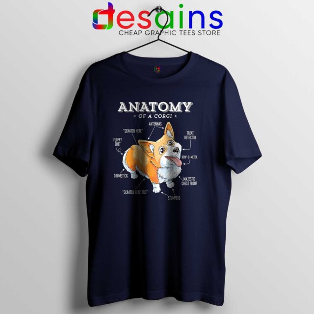 Anatomy of a Corgi Tee Shirt Pembroke Welsh Corgi Dog