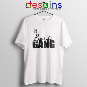 Bardi Gang Merch Tee Shirt White Cartier Bardi Cardi B T-Shirt Size S-3XL