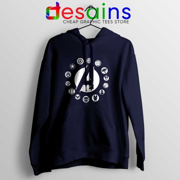 Best Hoodie Navy Blue Avengers Endgame Logo Superhero