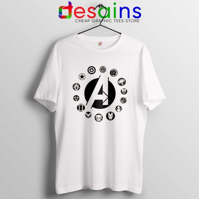 Tshirt Avengers Endgame Logo Superhero Assemble Marvel's