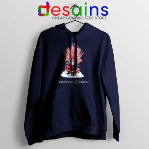 Buy Hoodie Navy Blue Christmas Is Coming Santa Game of Thrones