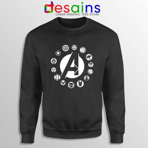 Buy Sweatshirt Black Avengers Endgame Logo Superhero