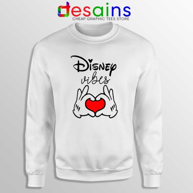 Sweatshirt Disney Vibes Mickey Mouse Love Hands Funny