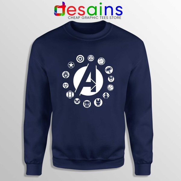 Buy Sweatshirt Navy Blue Avengers Endgame Logo Superhero