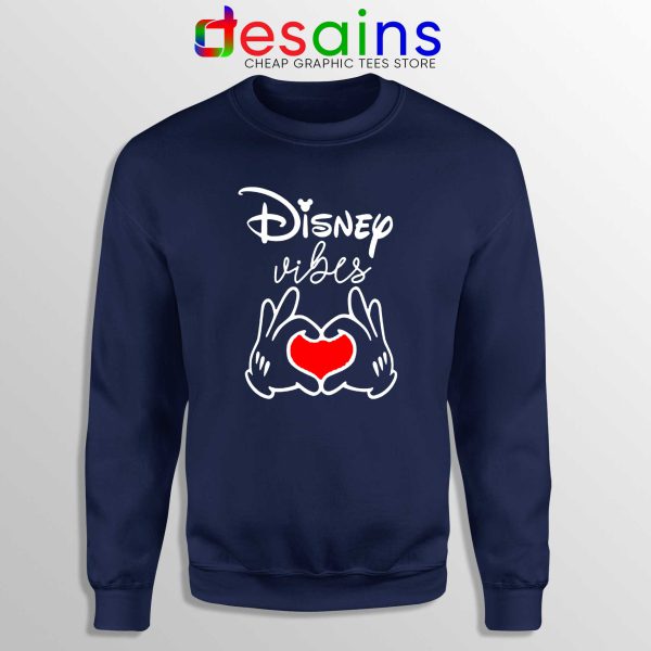 Buy Sweatshirt Navy Blue Disney Vibes Mickey Mouse Love Hands