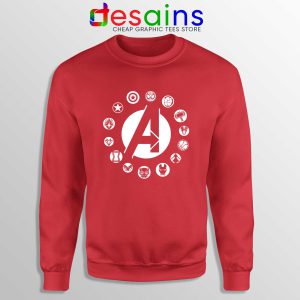 Buy Sweatshirt Red Avengers Endgame Logo Superhero