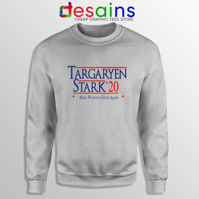 Buy Sweatshirt Sport Grey Targaryen Stark 20 Game of Thrones