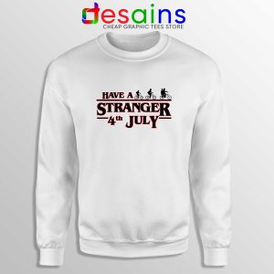 Buy Sweatshirt White Stranger Things 4th July Stranger Things 3 Netflix