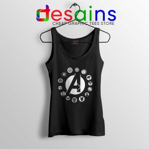 Buy Tank Top Black Avengers Endgame Logo Superhero