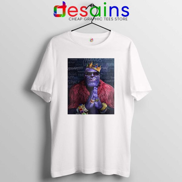 Buy Tshirt White Thanos Notorious BIG Tee Shirt Avengers Endgame Marvel