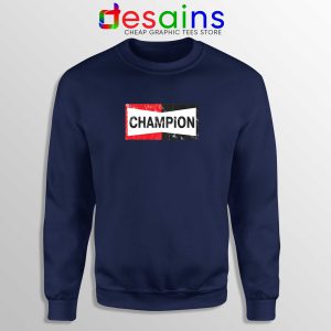 Champion Spark Plugs Navy Sweatshirt Funny Champion Sweater